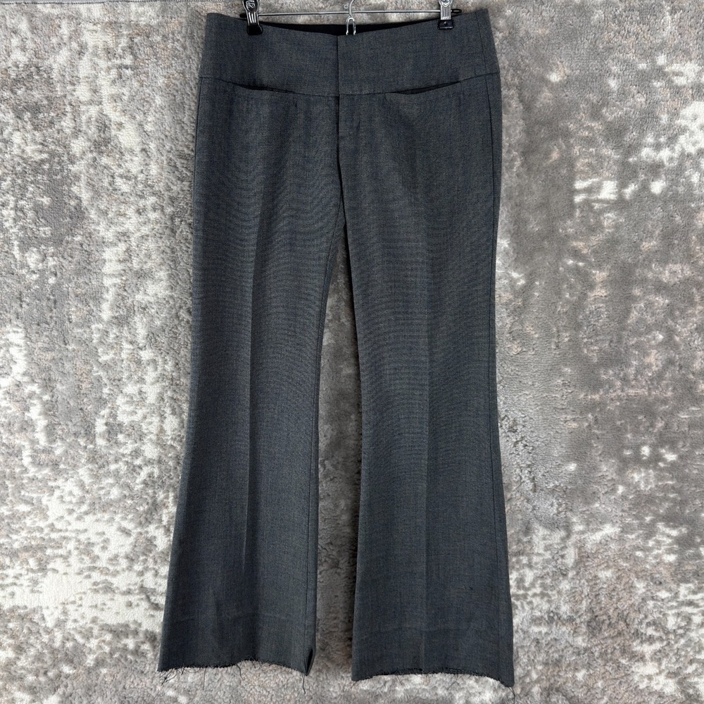 Billy Blues Size 6 Straight Leg Stretch Minimalist‎ Casual Pants Gray Zip